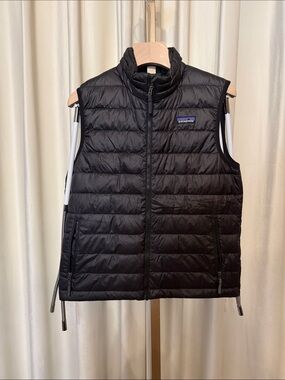 Patagonia Black Down Sweater Vest Boys Large